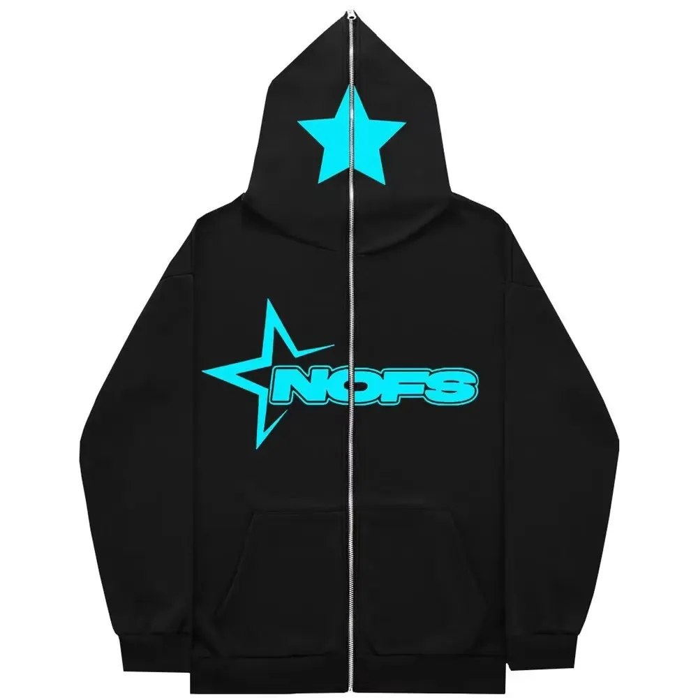 NOFS High Quality Street Unisex Full Zipper Hoodies NOFS High Quality Street Unisex Full Zipper Hoodies