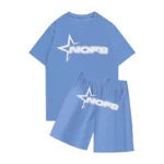 NOFS Short With T shirt Summer Set – Sky Blue