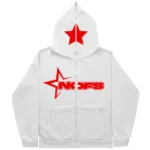 Nofs Hoodie White (Multi Color Print)