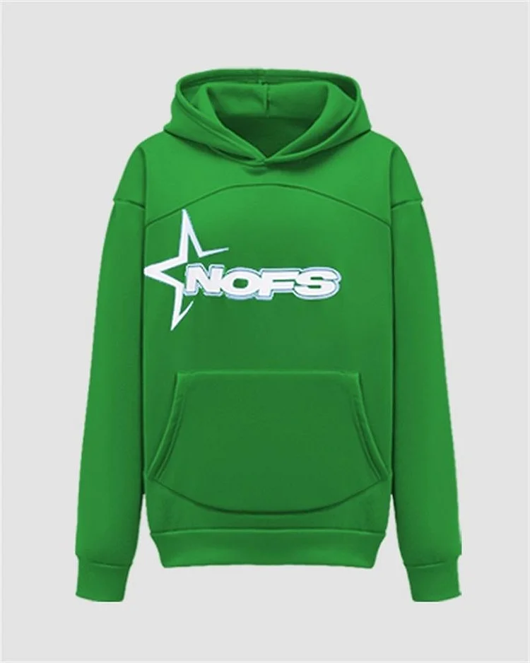 None Of Us Green Hoodie None Of Us Green Hoodie